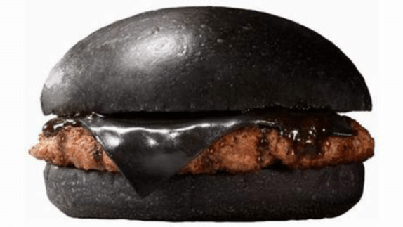 black cheeseburger
